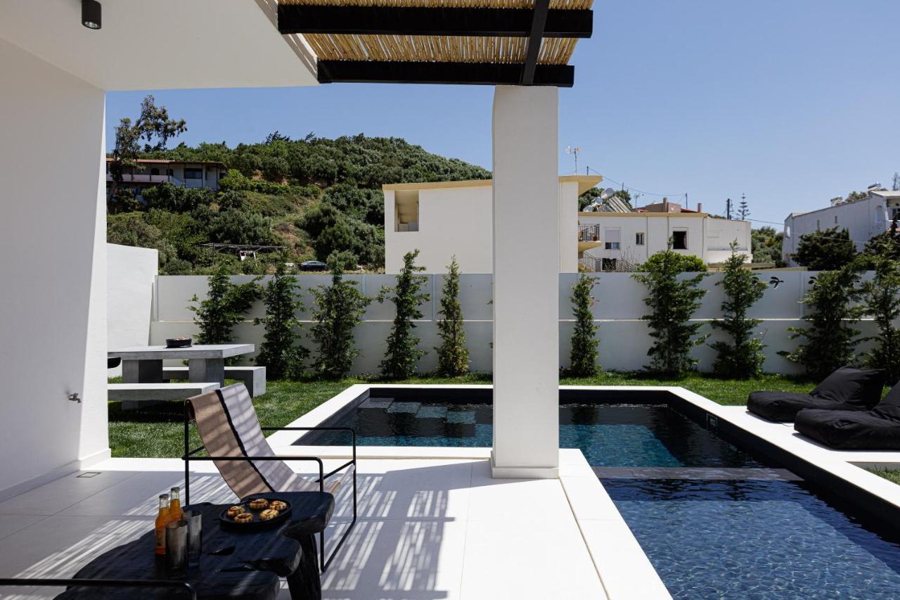 Modern Villa Casa Filo Verde With Private Pool & Bbq,200M From The Beach Plakias Extérieur photo
