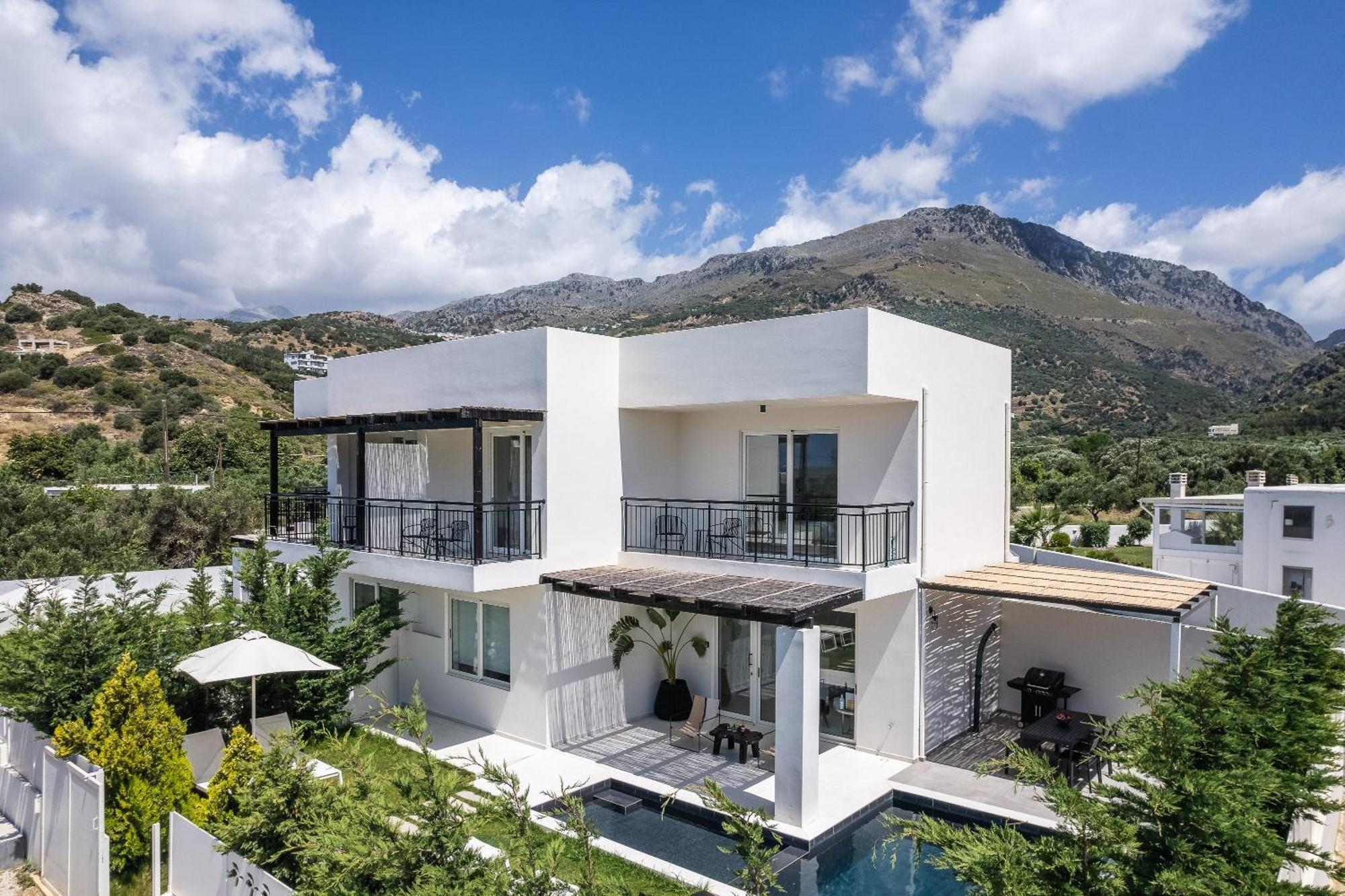 Modern Villa Casa Filo Verde With Private Pool & Bbq,200M From The Beach Plakias Extérieur photo